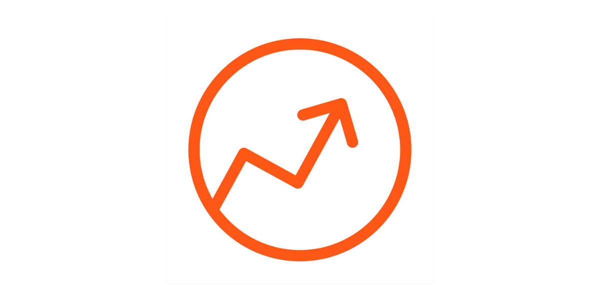 icon showing graph going up