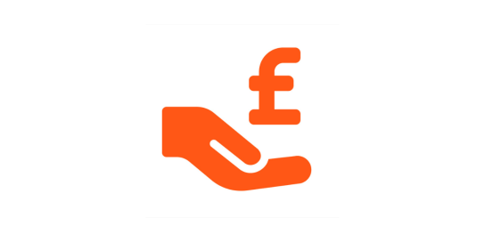 icon of pound sign on hand