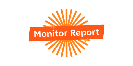 Monitor text on white background - edf branding